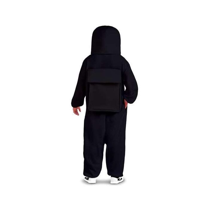 Disfraz among us impostor black XL (escafandra y traje con cremallera y bolsillos) 2 Disfraz among us impostor black XL (escafandra y traje con cremallera y bolsillos) 2