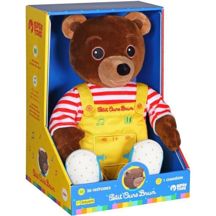 Gipsy Toys GIP3268060563041 Peluche Musical Parlante Osito Pardo Cuentacuentos 28 cm Marrón Amarillo Rojo 0 Gipsy Toys GIP3268060563041 Peluche Musical Parlante Osito Pardo Cuentacuentos 28 cm Marrón Amarillo Rojo 0