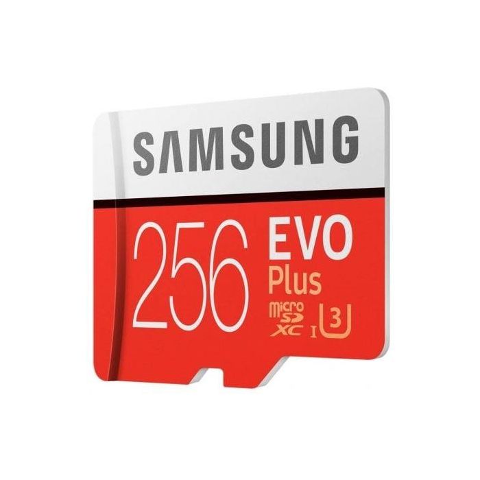 TARJETA MICROSD XC + ADAPTADOR  SAMSUNG EVO PLUS - 256GB - CLASE 10 - 100MB/S 2