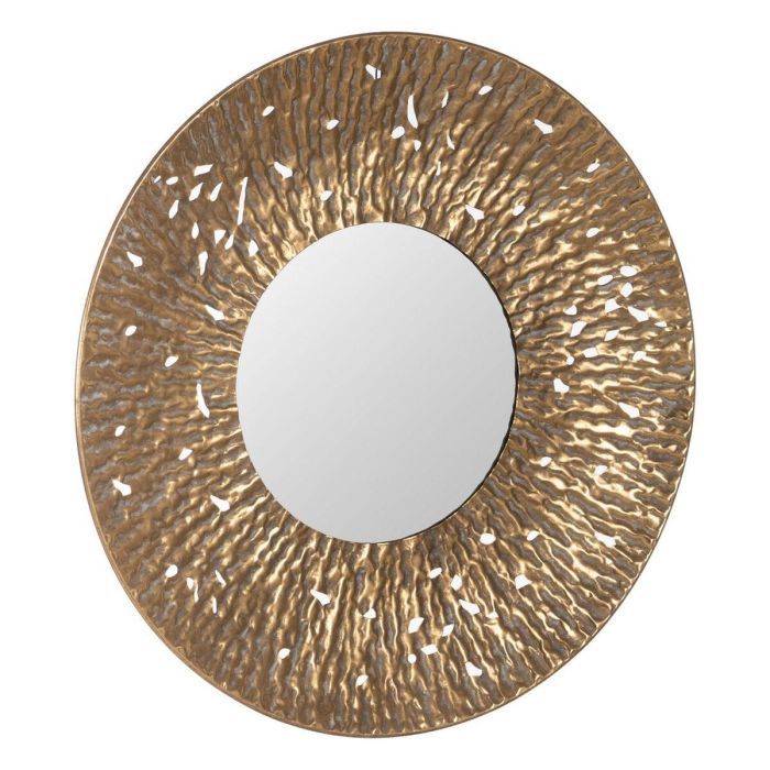 Espejo de pared Dorado Cristal Hierro 76,5 x 7 x 76,5 cm 5 Espejo de pared Dorado Cristal Hierro 76,5 x 7 x 76,5 cm 5