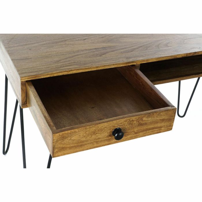 Escritorio DKD Home Decor 115 x 55 x 76 cm Natural Negro Metal 3 Escritorio DKD Home Decor 115 x 55 x 76 cm Natural Negro Metal 3