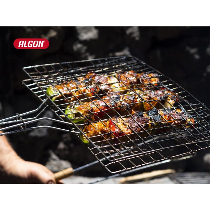 Algon Bbq Parrilla BBQ Cr-Wood S/Patas 41x30 cm (8 Unidades) 1