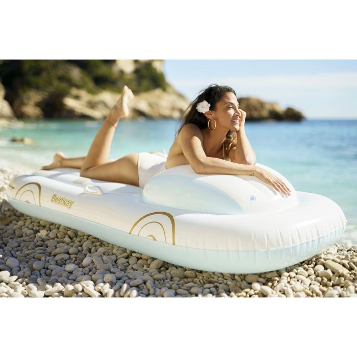 Bestway Colchoneta Hinchable Curcero con Respaldo y Asas 228x108 cm Playa y Piscina 43651 5