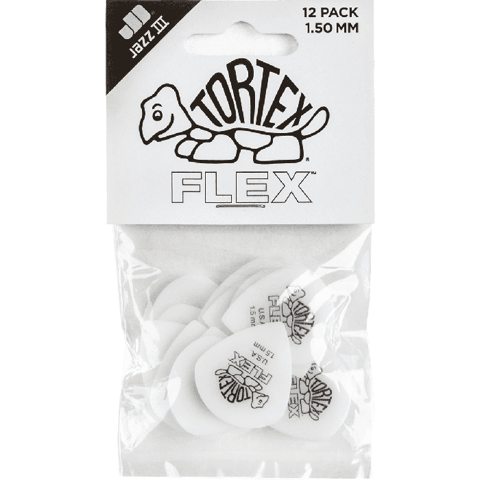 Pack 12 Púas Tortex® Flex Jazz Iii - 1,50 Mm 3 Pack 12 Púas Tortex® Flex Jazz Iii - 1,50 Mm 3