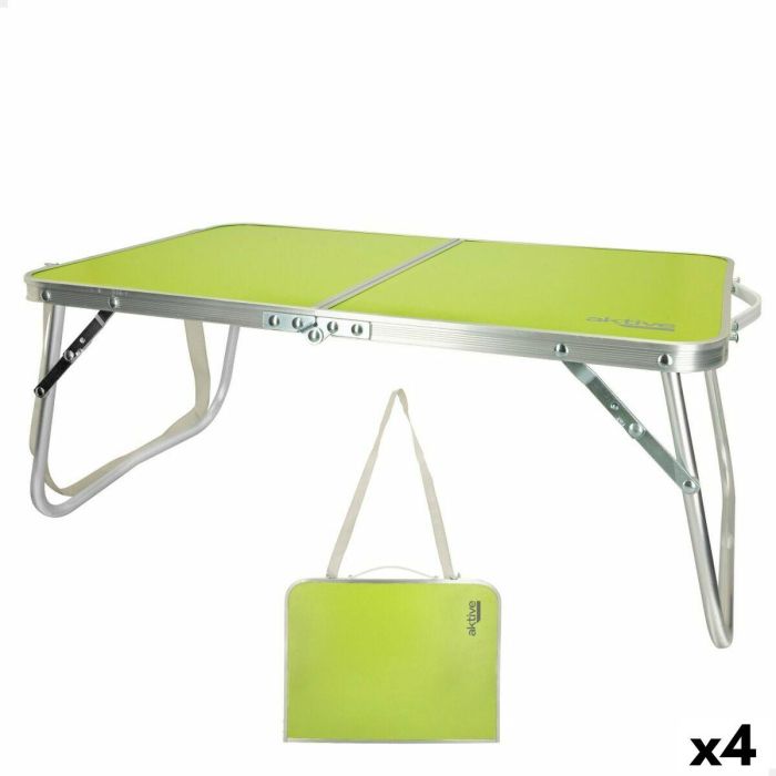 Mesa Plegable Aktive Pistacho 60 x 25 x 40 cm (4 Unidades)