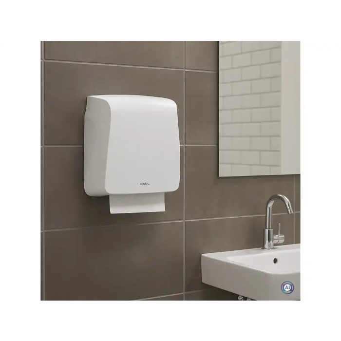 Maul Dispensador de Toallas Plegadas en V Higiénico y Reciclable Fabricado en ABS - Nº 9537009 3