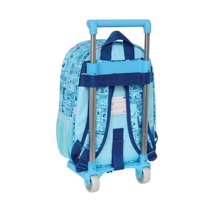 Mochila Escolar con Ruedas Snoopy Love Azul 26 x 11 x 67 cm 26 x 34 x 11 cm 1 Mochila Escolar con Ruedas Snoopy Love Azul 26 x 11 x 67 cm 26 x 34 x 11 cm 1