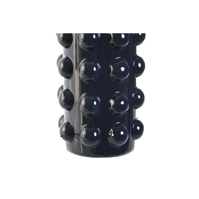 DKD Home Decor Lámpara Sobremesa Azul Blanco Gres Lino 40 x 74 x 40 cm 3 DKD Home Decor Lámpara Sobremesa Azul Blanco Gres Lino 40 x 74 x 40 cm 3