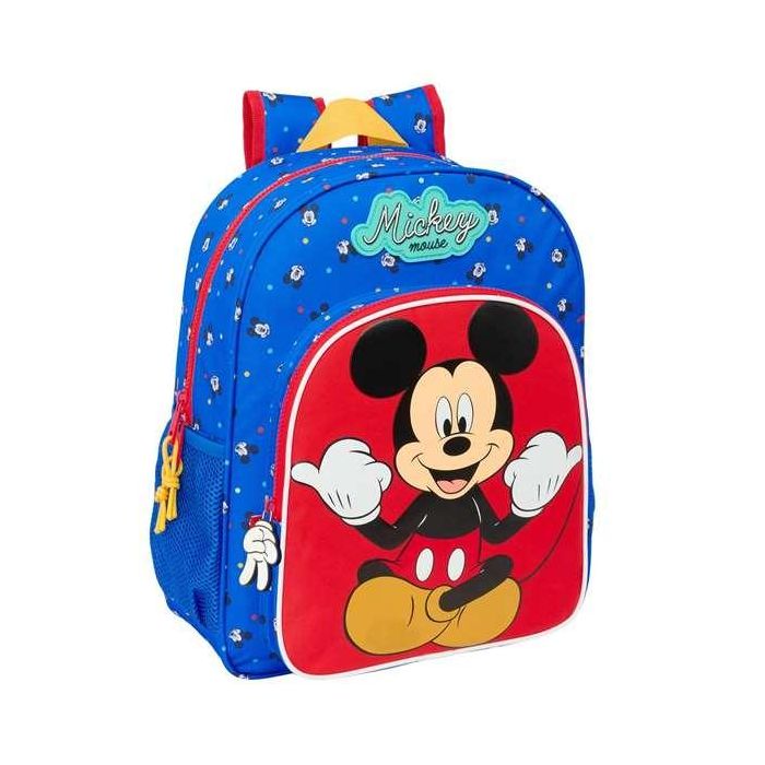 Mochila Escolar Mickey Mouse Clubhouse Good day Azul 32 x 38 x 12 cm