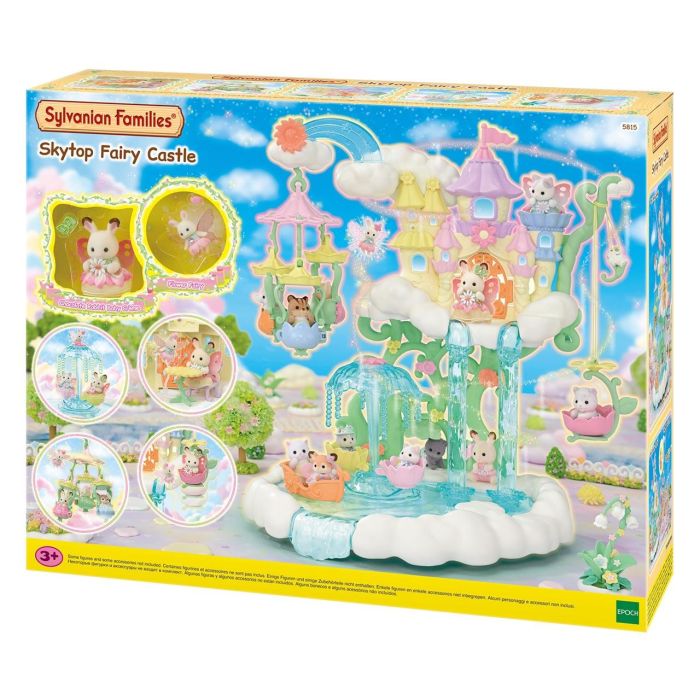 Sylvanian Families 5815 Castillo De Las Hadas - Parque de atracciones con disfraz de hada y conejo bebé de chocolate 1