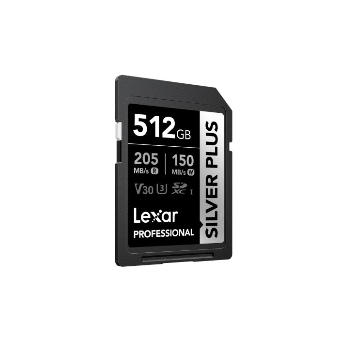 Lexar LSDSIPL512G-BNNNG Tarjeta SDXC Professional SILVER PLUS 512 GB UHS-I U3 V30 Velocidad Lectura 205 MB/s Escritura 150 MB/s 1 Lexar LSDSIPL512G-BNNNG Tarjeta SDXC Professional SILVER PLUS 512 GB UHS-I U3 V30 Velocidad Lectura 205 MB/s Escritura 150 MB/s 1