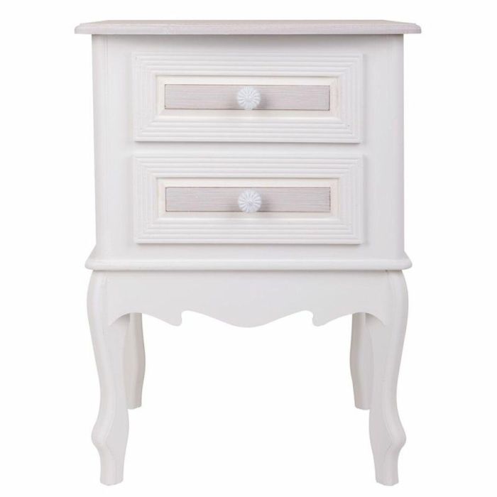 Mesita de Noche Alexandra House Living Blanco 34 x 57 x 42 cm 5