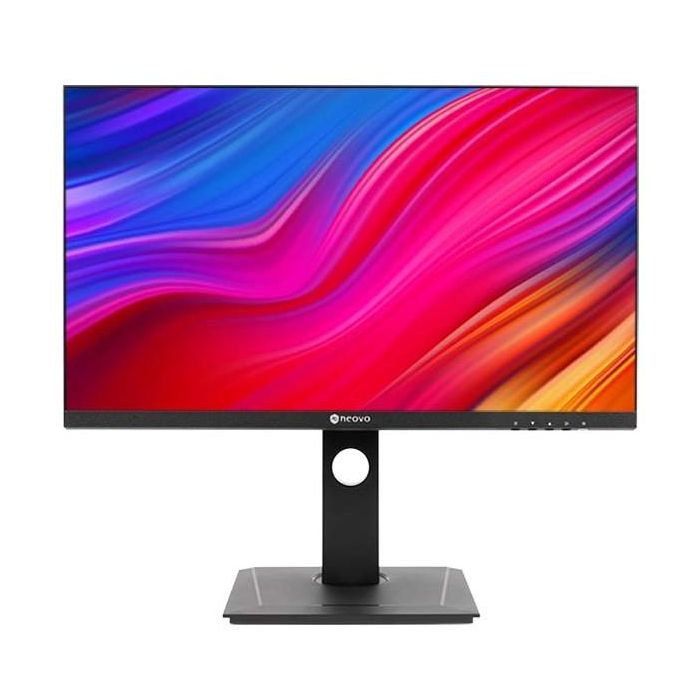 AG Neovo DW-2401 Monitor IPS 24" QHD 2560x1440, 5ms, 75Hz, Altavoces, USB-C 65W, Ajuste Altura, Negro