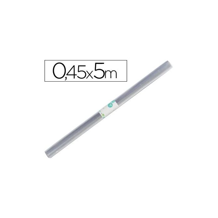 Liderpapel Rollo Forralibros Plástico Transparente Alta Resistencia 0,45x5 m 70 micras