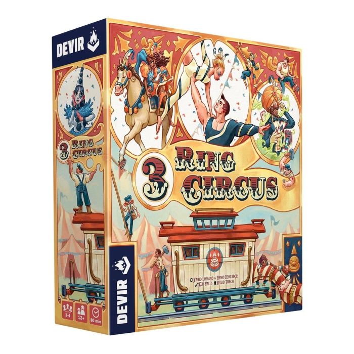Devir Three Ring Circus Juego de Mesa para 1-4 Jugadores y 80 Minutos de Duración 0 Devir Three Ring Circus Juego de Mesa para 1-4 Jugadores y 80 Minutos de Duración 0