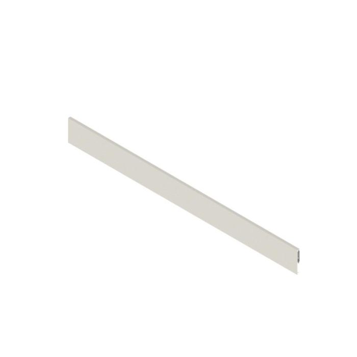 Herrajes Alk Perfil Metálico Qube Frontal H100 Acabado Blanco