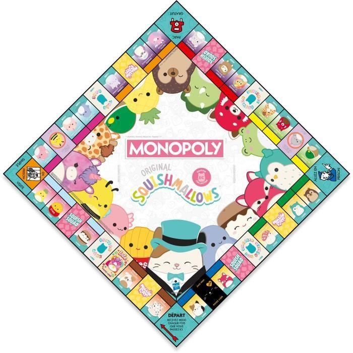 Monopoly Squishmallows - Juego de mesa - MOVIMIENTOS GANADORES - Monopoly con peluches Squishmallows. 2 Monopoly Squishmallows - Juego de mesa - MOVIMIENTOS GANADORES - Monopoly con peluches Squishmallows. 2
