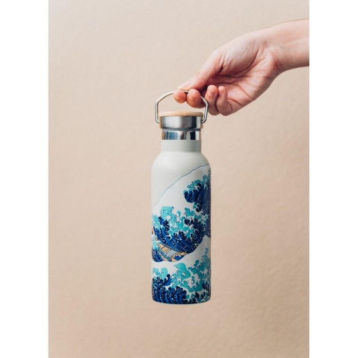 Botella acero inoxidable La Gran Ola de Kanagawa Hokusai 500ml 4 Botella acero inoxidable La Gran Ola de Kanagawa Hokusai 500ml 4