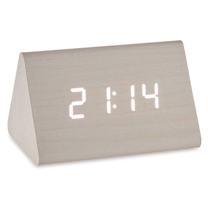 Reloj Digital Blanco Giftdecor 11.7x7.5x8 cm, Madera MDF y PVC, USB + 4xAAA (12 Unidades) 1 Reloj Digital Blanco Giftdecor 11.7x7.5x8 cm, Madera MDF y PVC, USB + 4xAAA (12 Unidades) 1