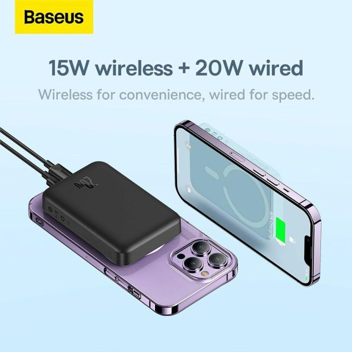 Powerbank Baseus P10059001113-00 Negro 10000 mAh 2 Powerbank Baseus P10059001113-00 Negro 10000 mAh 2