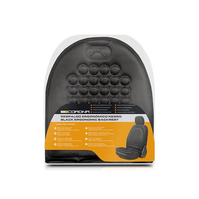 Respaldo Ergonomico Negro Cs 12 INT90180 2 Respaldo Ergonomico Negro Cs 12 INT90180 2