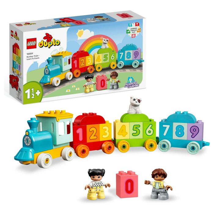 Lego Tren de los Números 10954, Juego de Construcción Educativo para Aprender a Contar, a Partir de 18 Meses, 23 Piezas 14