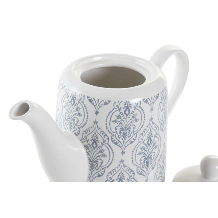 DKD Home Decor Tetera Estilo Arabe Azul Marron 12.5 x 16.5 x 24 cm 2