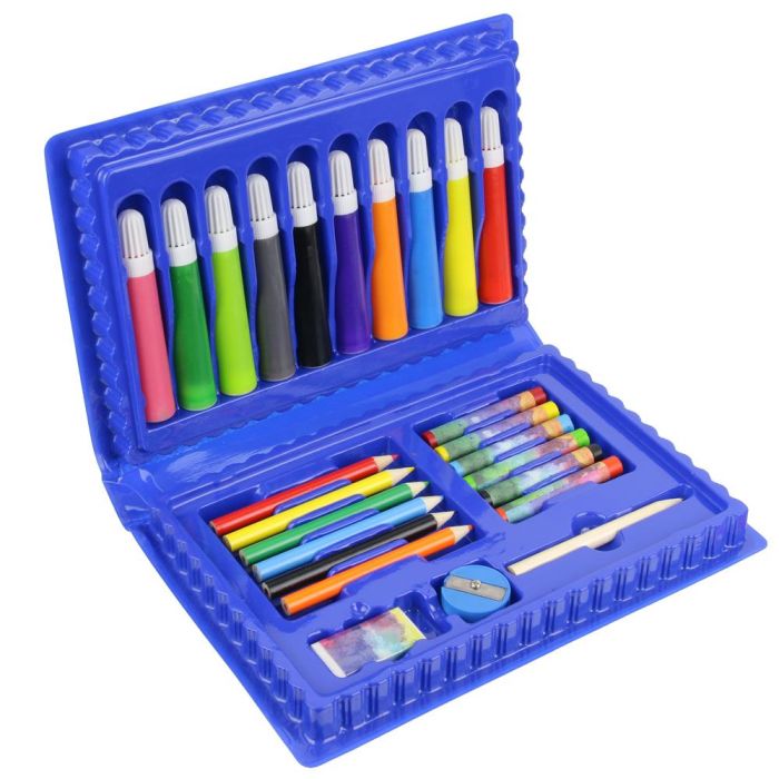 Createur de Genie Estuche con 25 Piezas: 10 Rotuladores, 6 Lápices, 6 Plastidecores, Goma, Sacapuntas y Lápiz 6