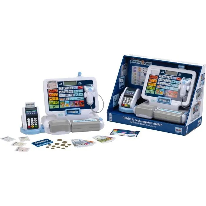 Klein Caja Registradora Electrónica AUC4009847093240 Juguete con Tableta Extraíble y Varias Funciones 0 Klein Caja Registradora Electrónica AUC4009847093240 Juguete con Tableta Extraíble y Varias Funciones 0