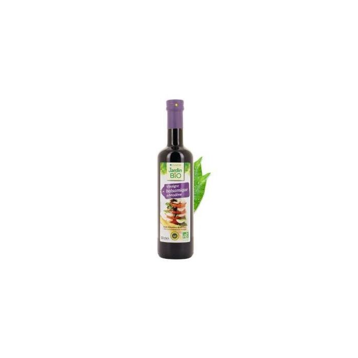 JARDIN BIO Vinagre Balsámico de Módena Bio 500ml - Acidez 6% Ideal para Salsas y Vinagretas