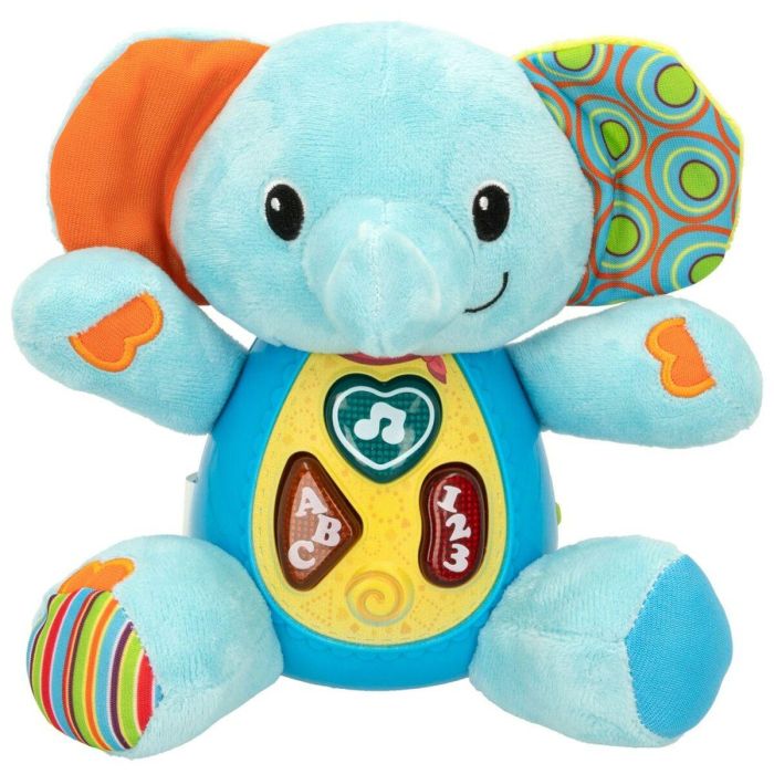 Peluche con Sonido Winfun Elefante 17 x 17,5 x 10 cm (6 Unidades) 6