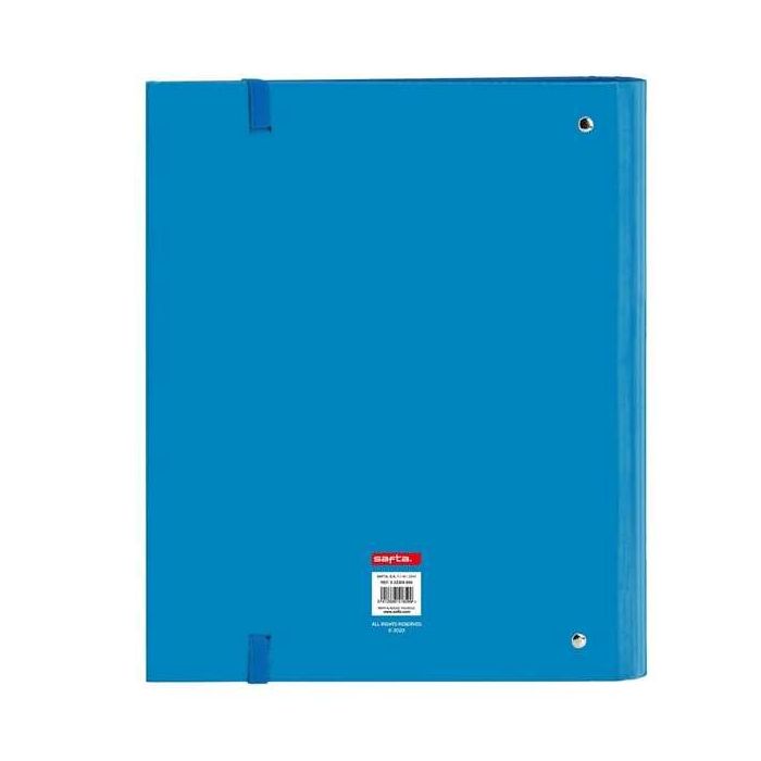 Safta Carpeta 4 Anillas 35mm Cartón Azul 27x32x3,5 cm Modelos Surtidos 2