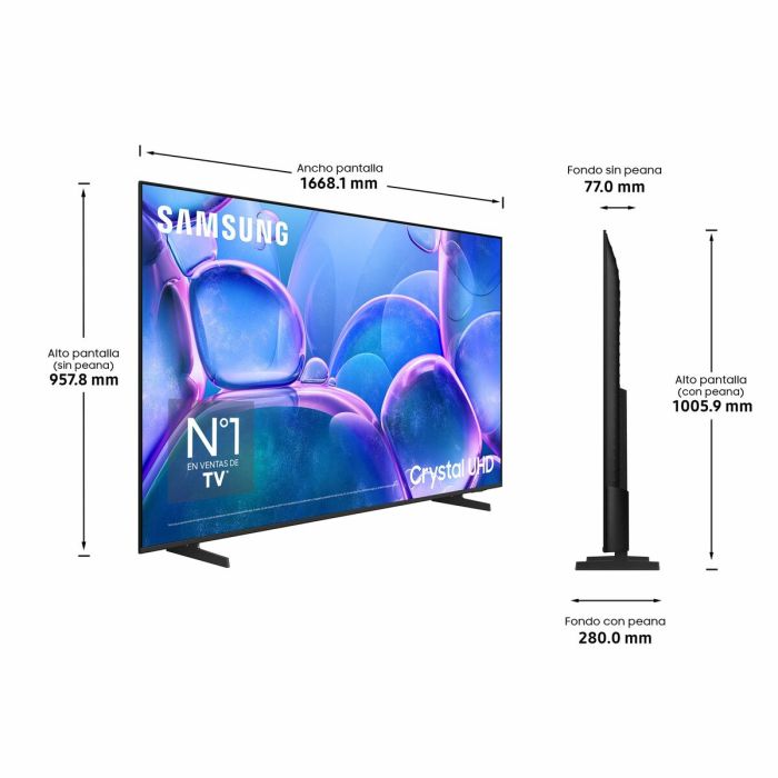Smart TV Samsung TU75U7005FKX 75 75" 4K Ultra HD LED HDR 3 Smart TV Samsung TU75U7005FKX 75 75" 4K Ultra HD LED HDR 3