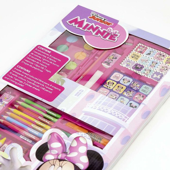 Set papelería coloreable caja minnie 45.0x26.70x 3 cm 1 Set papelería coloreable caja minnie 45.0x26.70x 3 cm 1