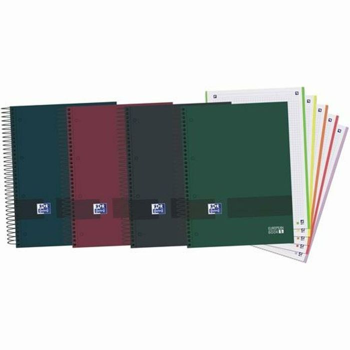 Set de Cuadernos Oxford European Book 5 Multicolor A4 120 Hojas (5 Unidades) 1 Set de Cuadernos Oxford European Book 5 Multicolor A4 120 Hojas (5 Unidades) 1