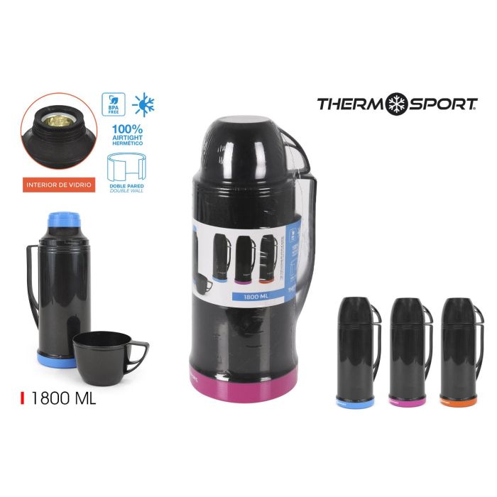 Termo Thermosport con Taza 1.8 Litros (6 Unidades) Termo Thermosport con Taza 1.8 Litros (6 Unidades)