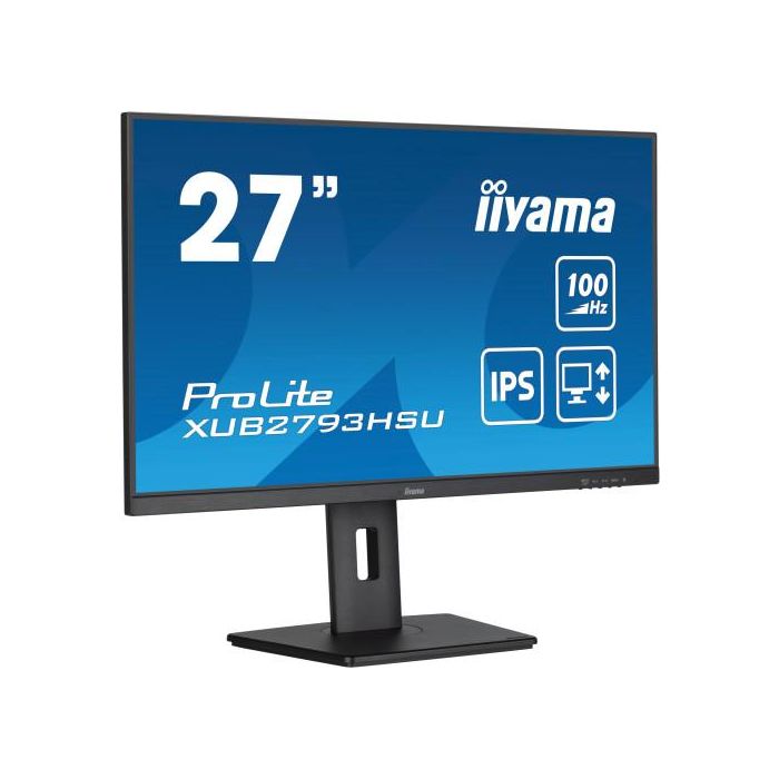 iiyama ProLite XUB2793HSU-B7 Monitor 27" FHD IPS 1ms 100Hz HDMI DP Altavoces Pivot Negro 2