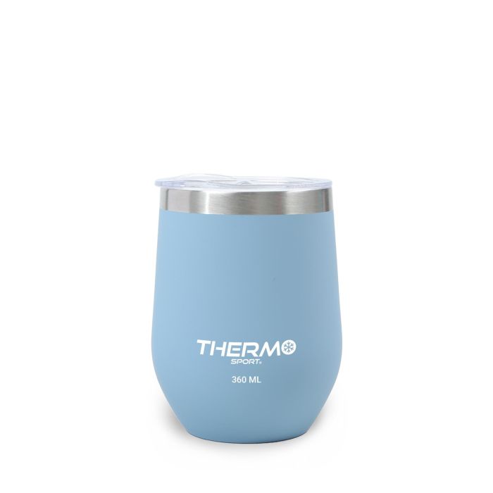 Thermosport Taza de Viaje de Acero Inoxidable, 360 ml, Varios Colores, Termo para Bebidas Calientes y Frías (12 Unidades)