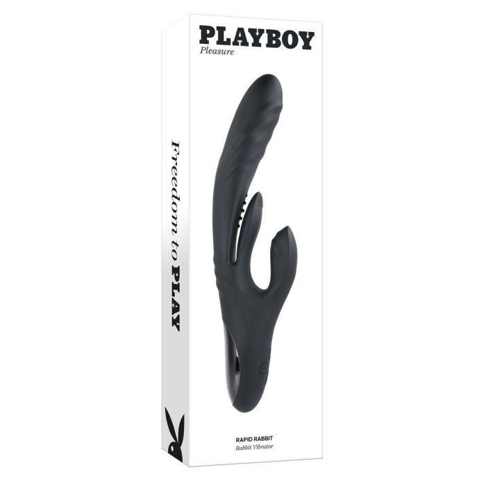 Vibrador Punto G Playboy Rabbit Negro 1 Vibrador Punto G Playboy Rabbit Negro 1