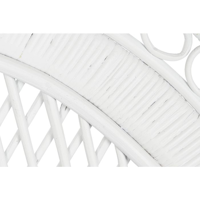 DKD Home Decor Sillón Balines Blanco Ratán 68 x 145.5 x 157 cm 3