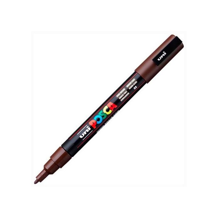 Posca Marcador Pc-3M Punta Cónica 0,9 - 1,3 mm Marrón Oscuro Posca Marcador Pc-3M Punta Cónica 0,9 - 1,3 mm Marrón Oscuro