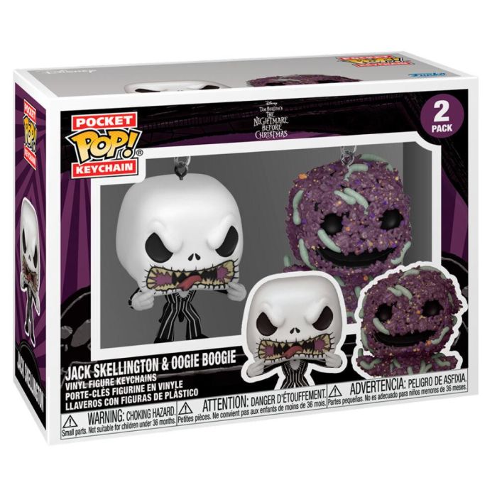 Blister 2 llaveros Pocket POP Disney Pesadilla Antes de Navidad Jack & Oogie Boogie 1