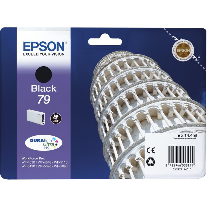 Epson Cartucho Negro L 900 paginas WorkForce Pro WF-5xxx Series/ WF-4630DWF nº79