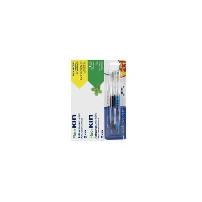 Fluor Kin Anticaries Pasta Dental 125Ml. + Cepillo Fluor Kin Anticaries Pasta Dental 125Ml. + Cepillo