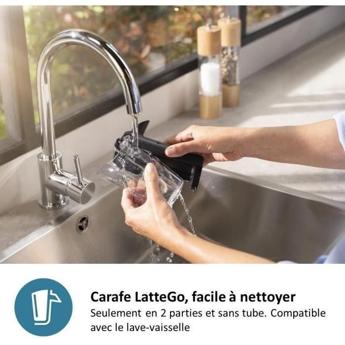 Philips EP2336/40 Cafetera espresso automática Silent Brew 4 bebidas LatteGo Cromo negro 5