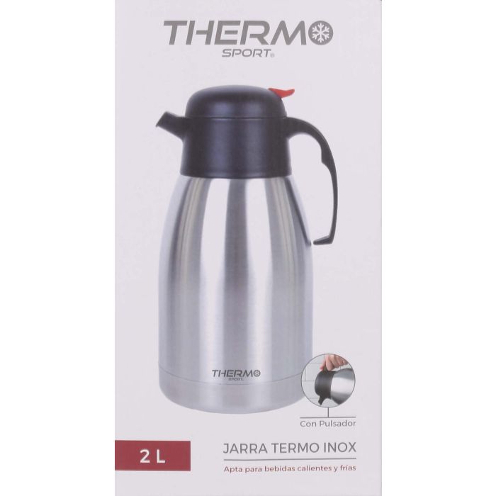 Thermosport Jarra Termo Inox 2 Litros con Pulsador 1