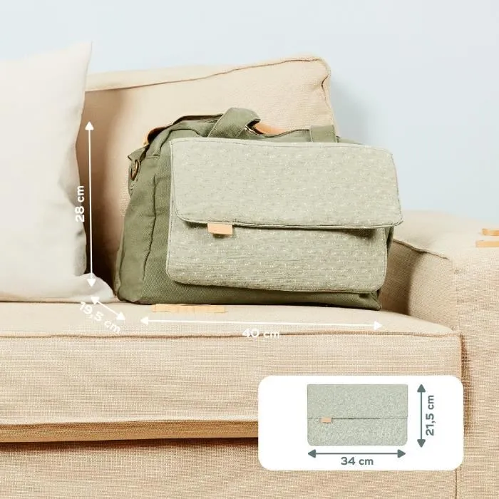 Babymoov Bolso Cambiador Day to Day BAB3661276183407, Capacidad 23L, Muchos Bolsillos, 6 Accesorios Incluidos, Diseño Abstracto 5