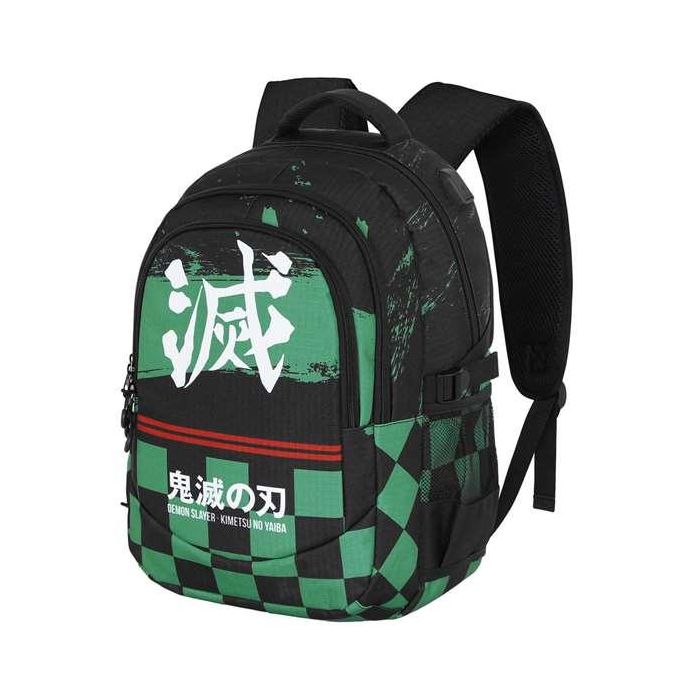Karactermania Mochila Demon Slayer Run. Plus FAN Su, Gran Capacidad, 3 Compartimentos, Puerto USB, Repelente Líquidos, 44x34x21 cm 8