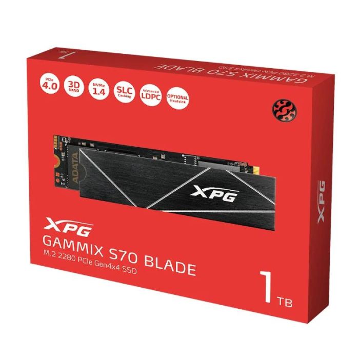 Disco Duro Adata GAMMIX S70 Blade 1 TB SSD 1 Disco Duro Adata GAMMIX S70 Blade 1 TB SSD 1