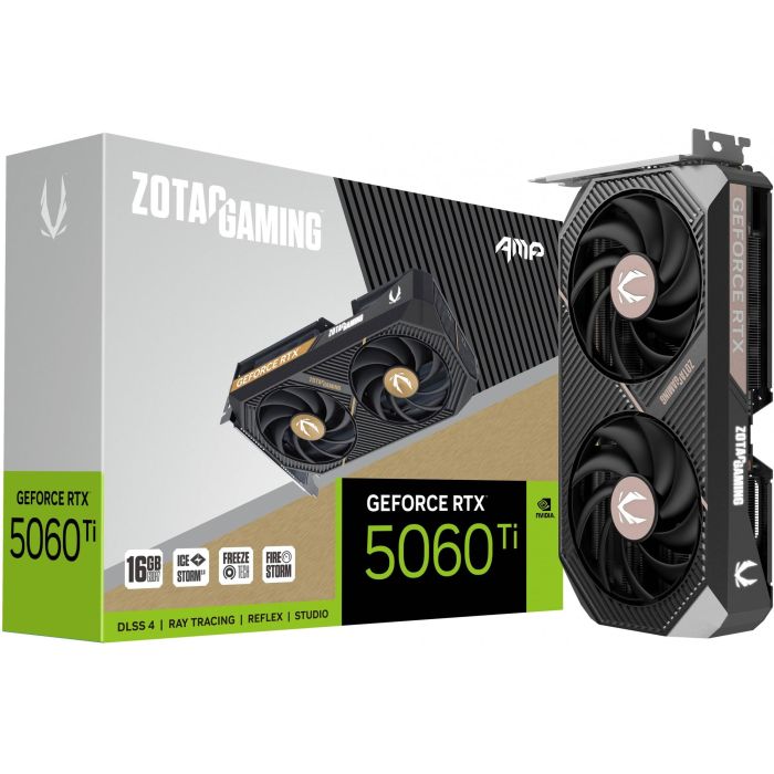 Zotac GeForce RTX 5060 Ti 16GB GDDR7 AMP HDMI 3 Ventiladores Tarjeta Gráfica 7 Zotac GeForce RTX 5060 Ti 16GB GDDR7 AMP HDMI 3 Ventiladores Tarjeta Gráfica 7